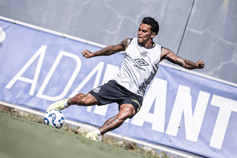 O atacante Gabriel Veron vive o momento mais conturbado desde que chegou ao Santos, no início de fevereiro.