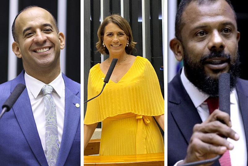 Os deputados federais da Baixada Santista, Rosana Valle (PL), Paulo Alexandre Barbosa (PSDB) e Delegado da Cunha (PP) mudaram de posição e