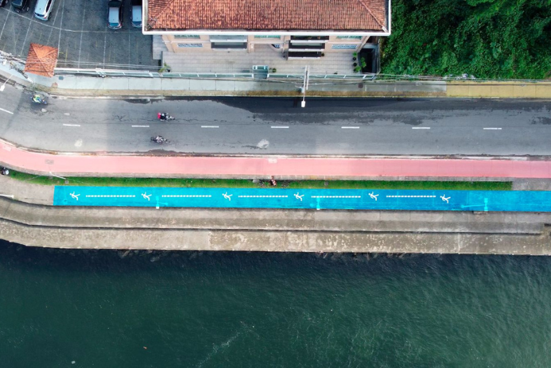Quem gosta de caminhar, correr, pedalar ou simplesmente apreciar a vista em São Vicente, no litoral de São Paulo, terá em breve um novo